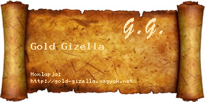 Gold Gizella névjegykártya
